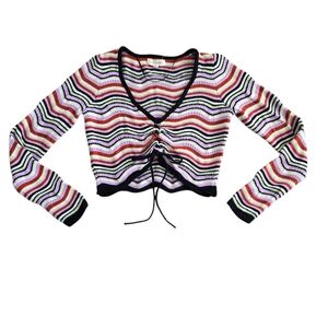 Pacsun L.A. Hearts Cropped Knitted Jumper Size XS